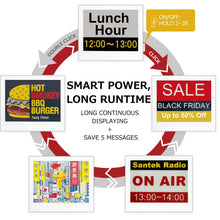 Load image into Gallery viewer, NEW!!! EZ Sign 4.2" E-Paper Digital Signage with Cable (White)