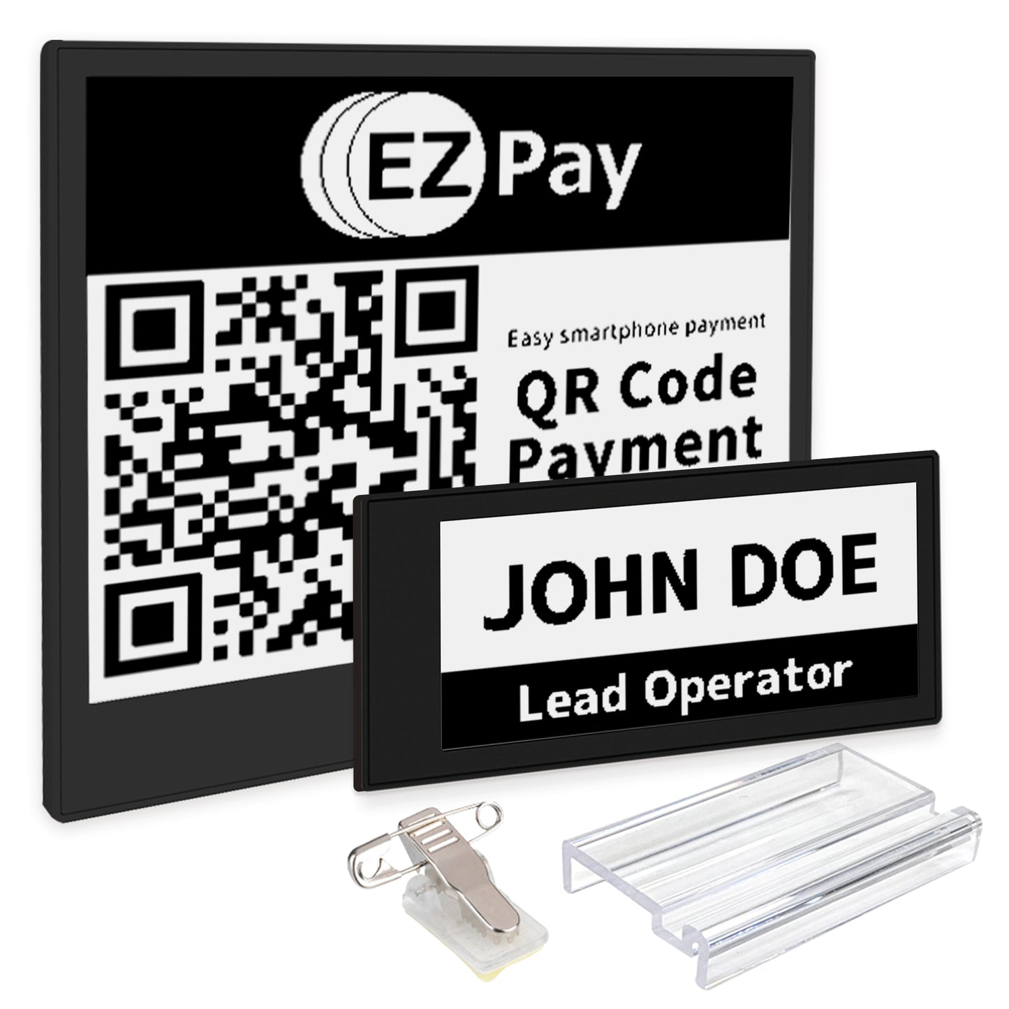 Santek EZ Sign® NFC E-Paper Display | 2-Color Display | 2.9" & 4.2" | IP65 Rated | No Battery Required