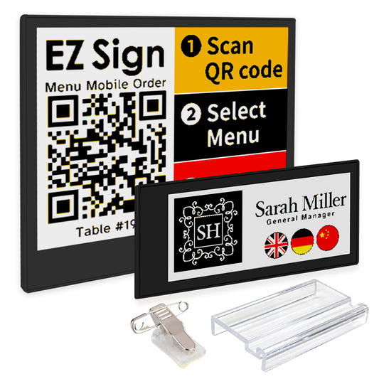 Santek EZ Sign® NFC E-Paper Display | 4-Color Display | 2.13