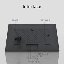 Load image into Gallery viewer, Medication Alarm Clock – Touch Panel Digital Clock with Multi-Functions (White & Black, 10.1")