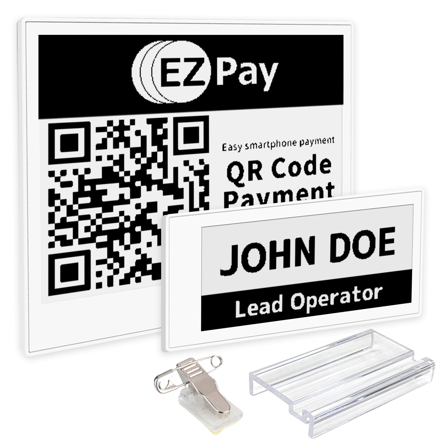Santek EZ Sign® NFC E-Paper Display | 2-Color Display | 2.9" & 4.2" | IP65 Rated | No Battery Required