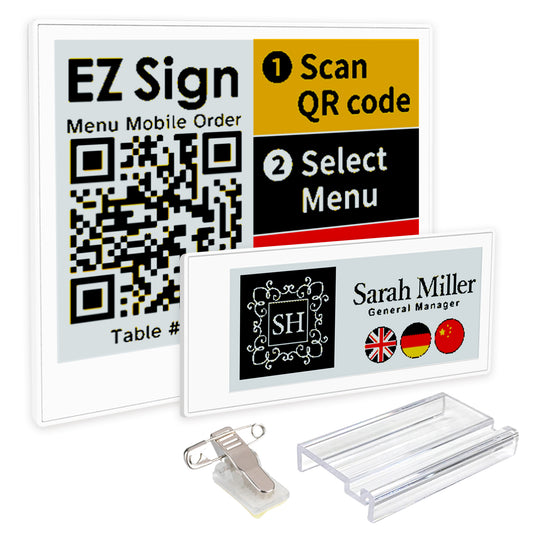 Santek EZ Sign® NFC E-Paper Display | 4-Color Display | 2.9