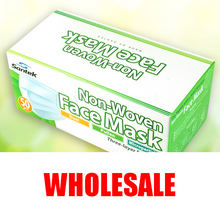 Load image into Gallery viewer, WHOLESALE 3-Ply Non-Woven Disposable Mask