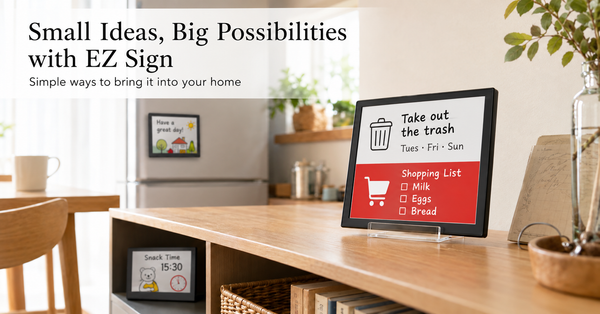 EZ Sign Story #12: “I Should Have Bought Two or Three More” — The Little Magic Users Discovered Around Their Homes