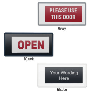 EZ Door Sign (2nd gen) 2.9 Inch E-Paper Digital Signage, Customizable Messages with Low Power Consumption