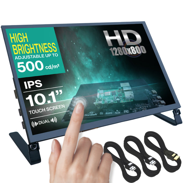 10.1 inch & 7 inch Adjustable High Brightness Portable Touch Screen Monitors
