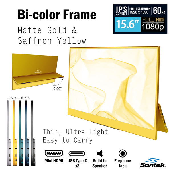 15.6 inch potable monitor is  now available in 5 colors!