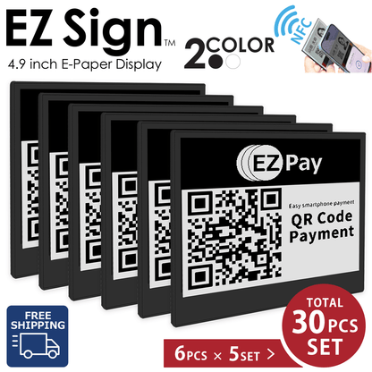 Santek EZ Sign® NFC E-Paper Display | 2-Color Display | 2.9" & 4.2" | IP65 Rated | No Battery Required