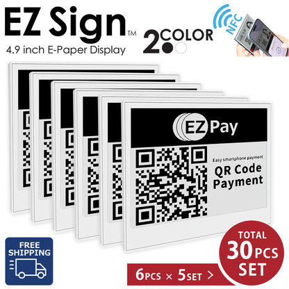 Santek EZ Sign® NFC E-Paper Display | 2-Color Display | 2.9" & 4.2" | IP65 Rated | No Battery Required