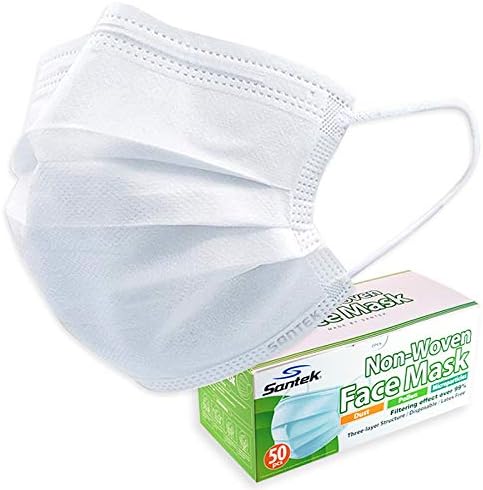 WHITE 3-Ply Non-Woven Disposable Mask
