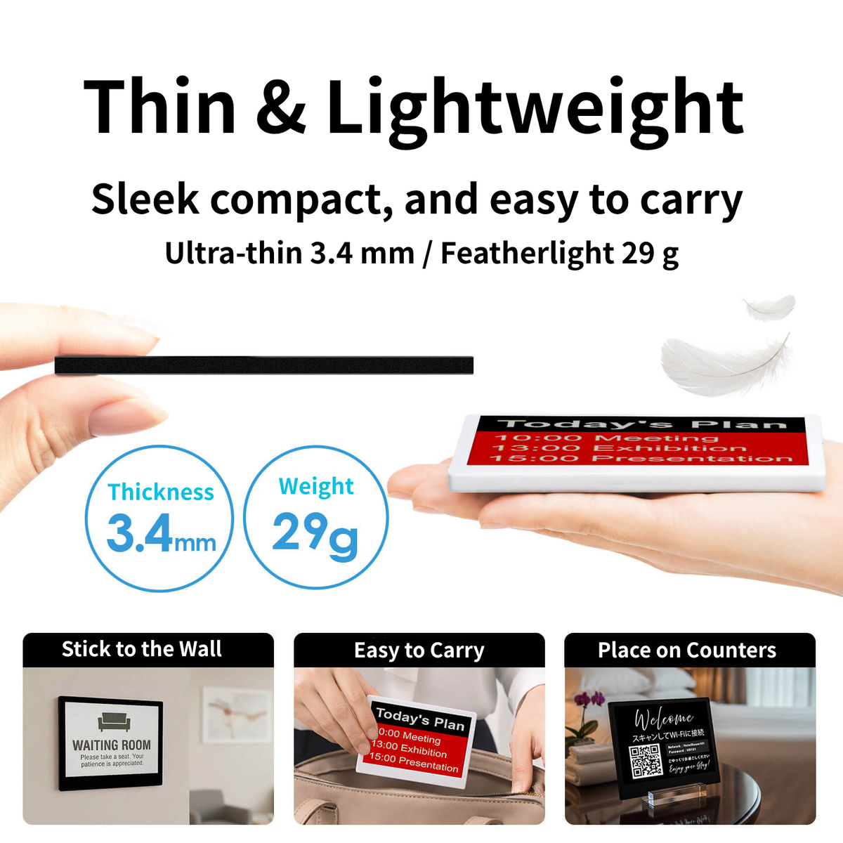 Santek EZ Sign NFC 4-Color E-Paper Display