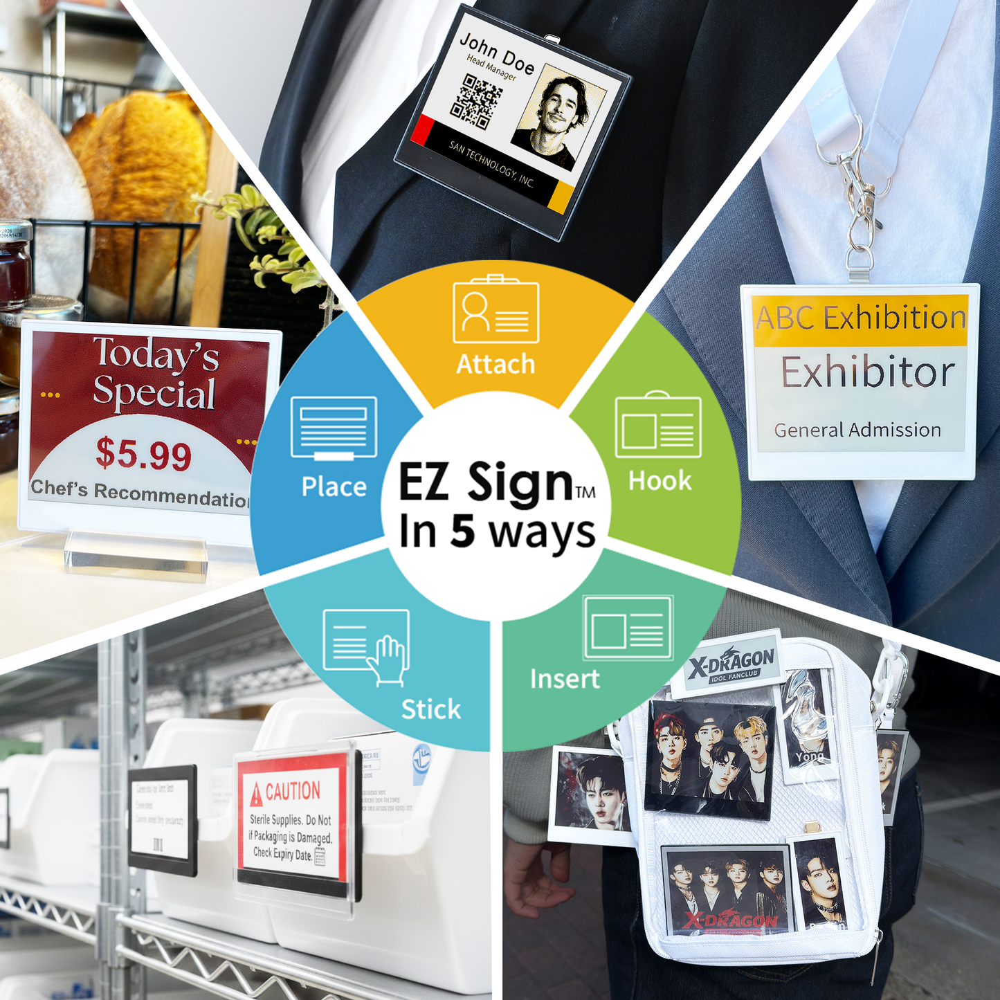 Santek EZ Sign NFC E-paper (4 color, 4.2" + 2.9" set)