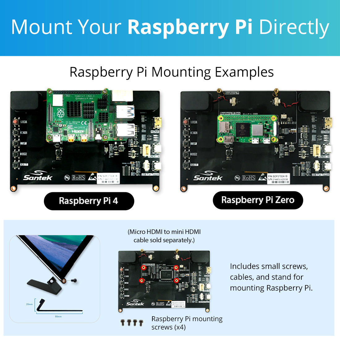 Open Frame Monitor | Industrial LCD Display SOF0700A1B