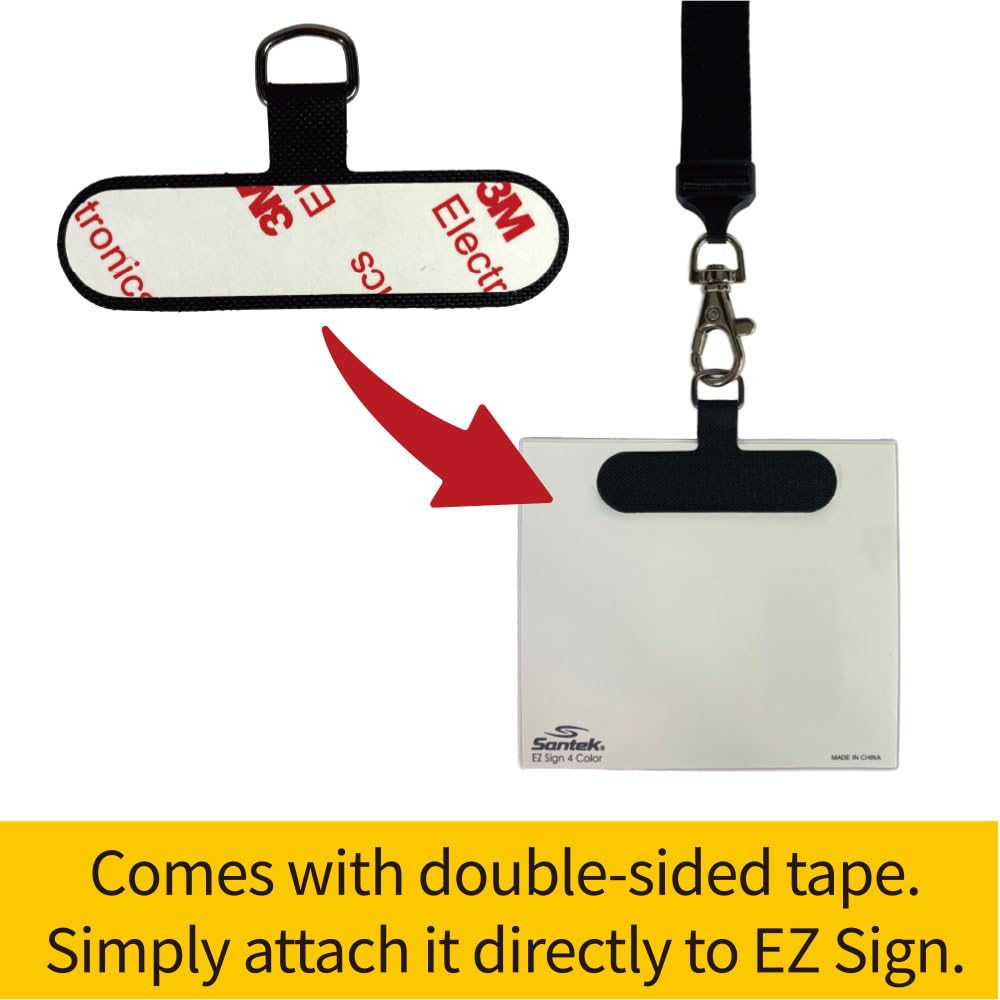 Santek EZ Sign NFC E-Paper Accessories, Name Tag Lanyard + Fixed Card x 6pcs set