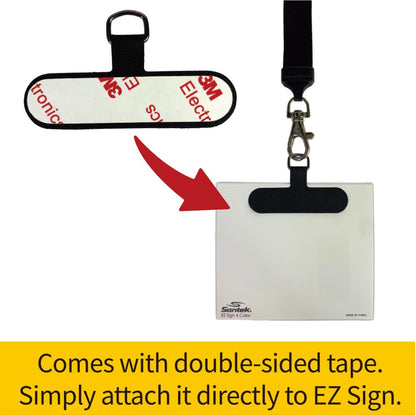 Santek EZ Sign NFC E-Paper Accessories, Name Tag Lanyard + Fixed Card x 6pcs set