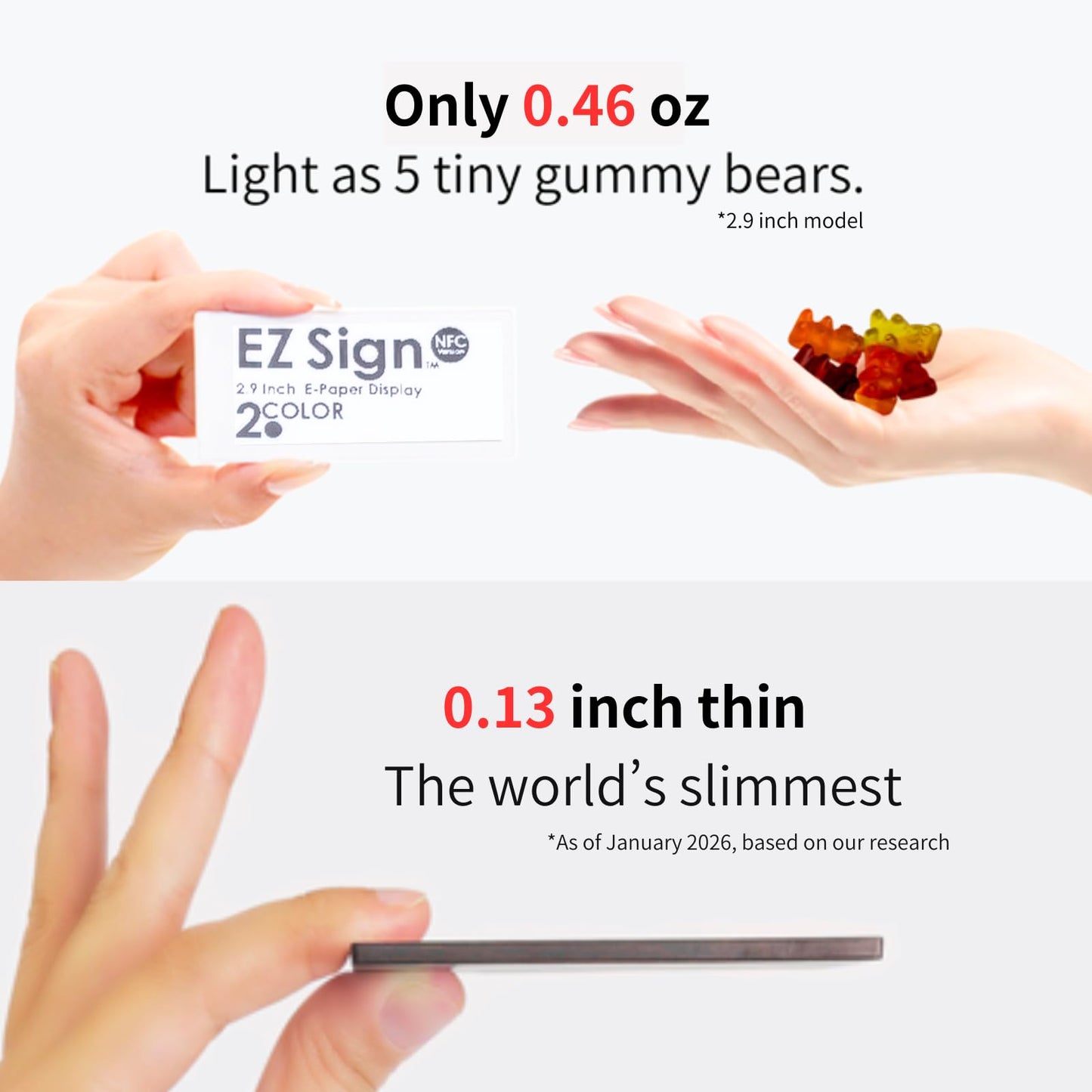 Santek EZ Sign NFC E-paper (2 color, 4.2" + 2.9" set)