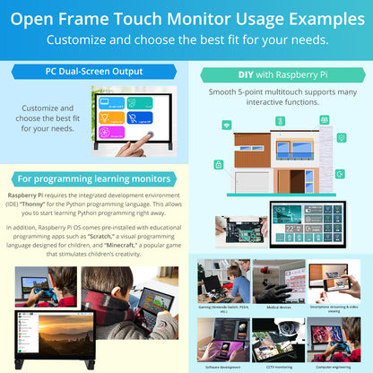 Open Frame Monitor | Industrial LCD Display SOF0700A1B