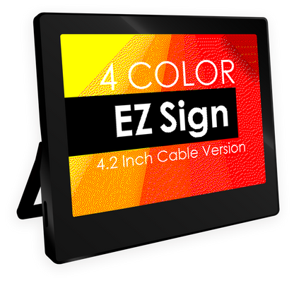 EZ Sign® USB 4.2" 4-Color E-Paper Display – Cable Type [SE0420B1]