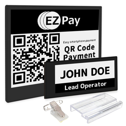 Santek EZ Sign® NFC E-Paper Display | 2-Color Display | 2.9" & 4.2" | IP65 Rated | No Battery Required