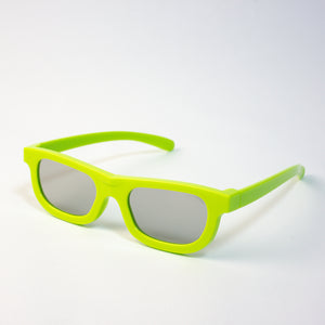 Polarized 3D Eyewear [Linear Polarized] -Durable Plastic Frame (Foldable Type Design)