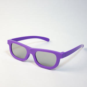 Polarized 3D Eyewear [Linear Polarized] -Durable Plastic Frame (Foldable Type Design)