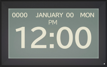 Load image into Gallery viewer, Medication Alarm Clock – Touch Panel Digital Clock with Multi-Functions (White &amp; Black, 10.1&quot;)
