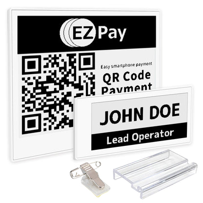 Santek EZ Sign® NFC E-Paper Display | 2-Color Display | 2.9" & 4.2" | IP65 Rated | No Battery Required