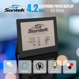 EZ Sign 4.2" E-Paper Digital Signage (Black/White)