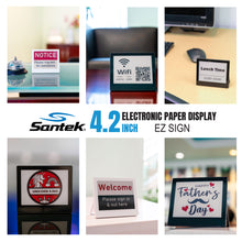 Load image into Gallery viewer, EZ Sign 4.2&quot; E-Paper Digital Signage (Black/White)
