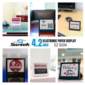 EZ Sign 4.2" E-Paper Digital Signage (Black/White)