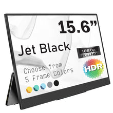 Load image into Gallery viewer, Portable Monitor 15.6&quot; (Golden Yellow, Matine Blue, Sea Green, Pure Silver, Jet Black)
