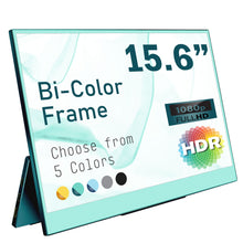 Load image into Gallery viewer, Portable Monitor 15.6&quot; (Golden Yellow, Matine Blue, Sea Green, Pure Silver, Jet Black)
