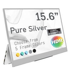 Load image into Gallery viewer, Portable Monitor 15.6&quot; (Golden Yellow, Matine Blue, Sea Green, Pure Silver, Jet Black)
