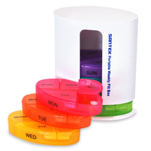 Load image into Gallery viewer, Portable Weekly Pill Organizer- Tower Style
