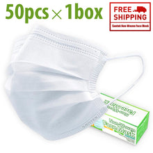 Load image into Gallery viewer, 3-Ply Non-Woven Disposable Mask 50 pcs
