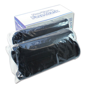 NEW BLACK 3-Ply Non-Woven Disposable Mask 100pcs