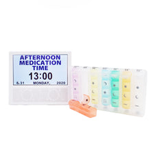 Load image into Gallery viewer, Discounted Bundle - Pop-up Style Weekly Pill Organizer + 3-in-1 Digital Clock, Photo Frame &amp; Medication Reminders

